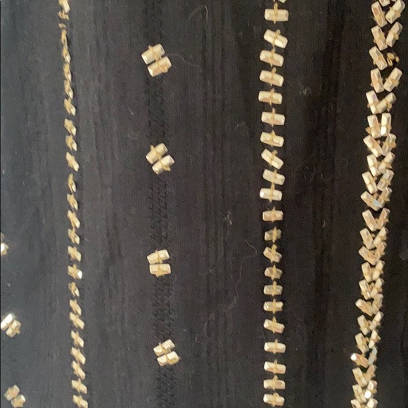 Black shirt with gold beads - Picture 2 of 3